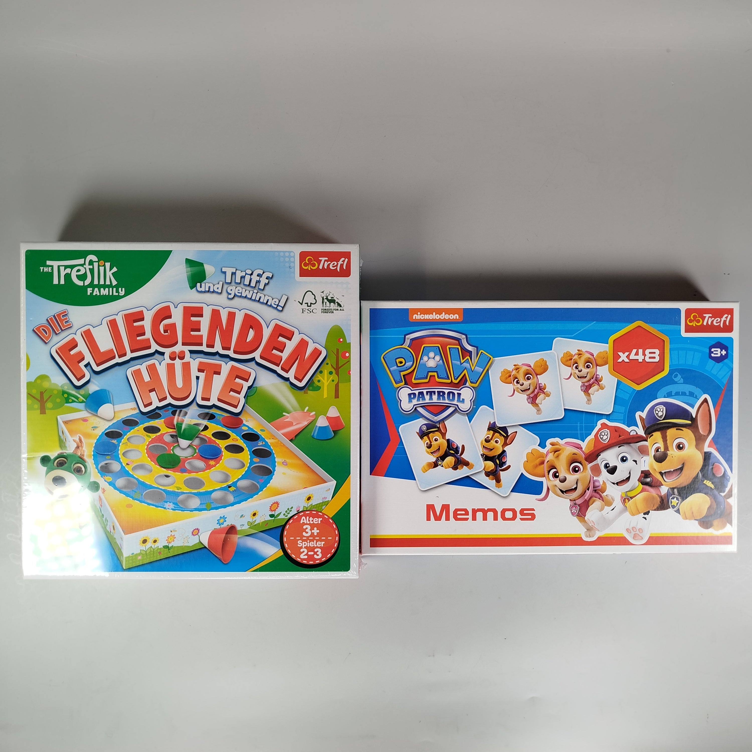 Trefl Spieleset: Paw Patrol Memo und Die Fliegenden Hüte